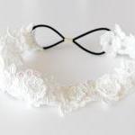 White Flower Sequin Lace E..