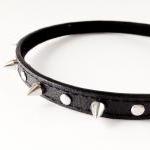 Studded Spiked Faux Leathe..